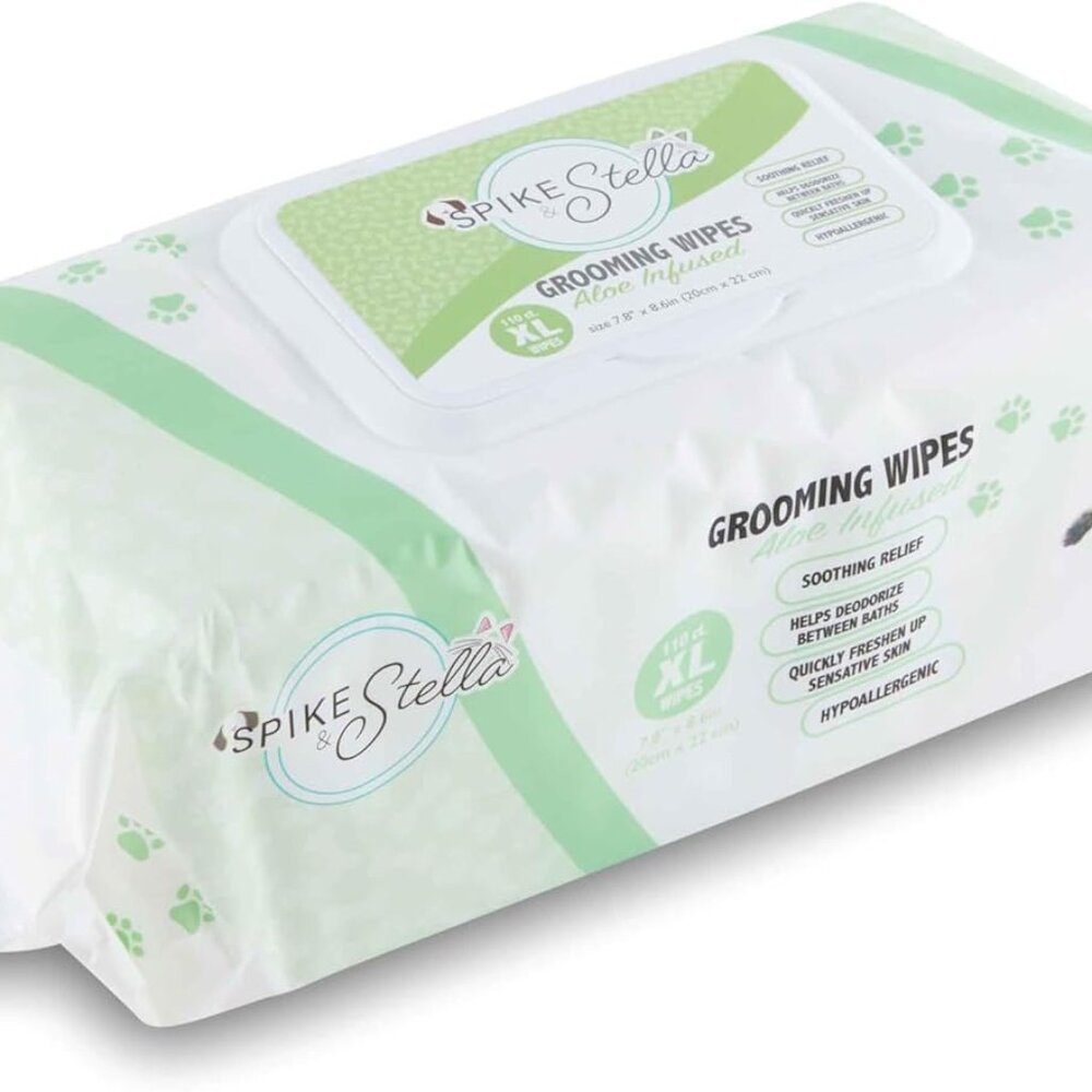 110 Pack Pet Grooming Wipes - Large & Extra-Large Sizes - Lavender, Aloe, & Unsc - Picture 7 of 10